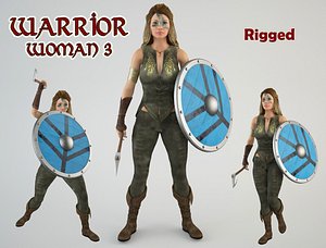 warrior woman 3D model