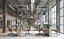 3D Industrial Open Office Interior