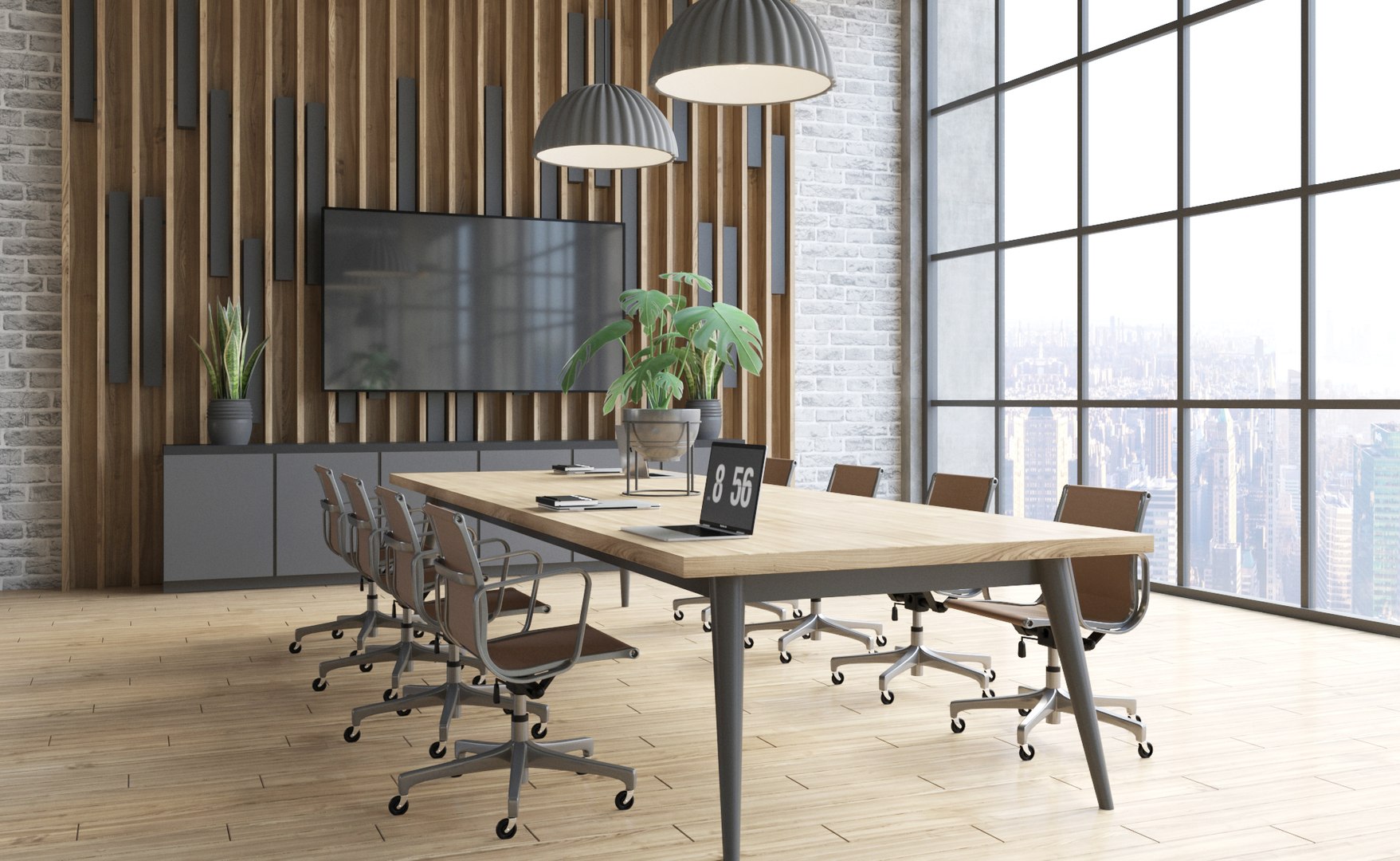 3D Industrial Open Office Interior - TurboSquid 1958836