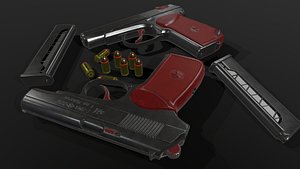 makarov pistol 3D model