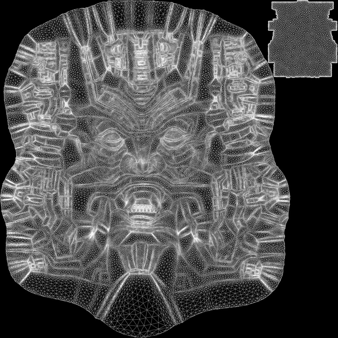 3D Aztec Stone Head 7 - TurboSquid 2196800