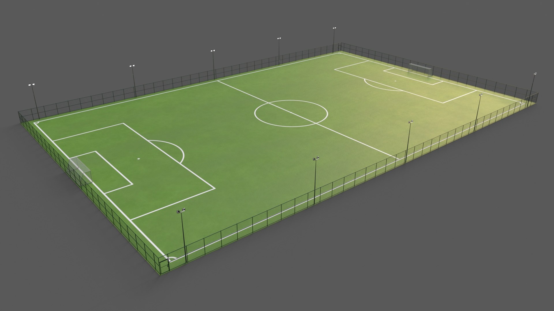 PBR Modular Outdoor Soccer and Football Field 3D model TurboSquid 1956662