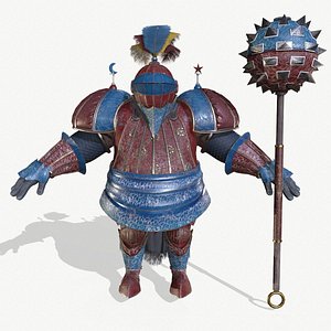 Rottund knight 3D model