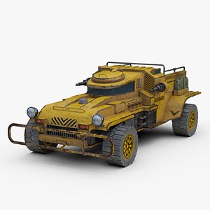 Futuristic Desert Runner Concept 3D model