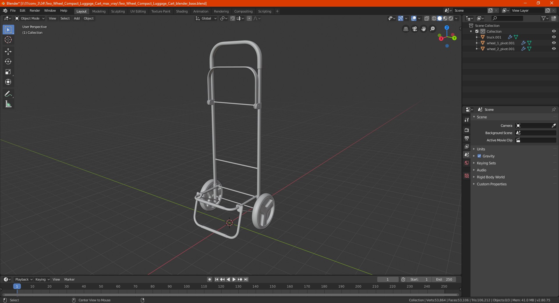 wheel compact luggage cart 3D model https://p.turbosquid.com/ts-thumb/Uq/mHclRx/wmCVLySX/twowheelcompactluggagecartc4dmodel017/jpg/1597842152/1920x1080/fit_q87/38345875d372d5743e651ffc779aa238ed5758d7/twowheelcompactluggagecartc4dmodel017.jpg