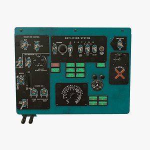 left overhead panels board 3D model
