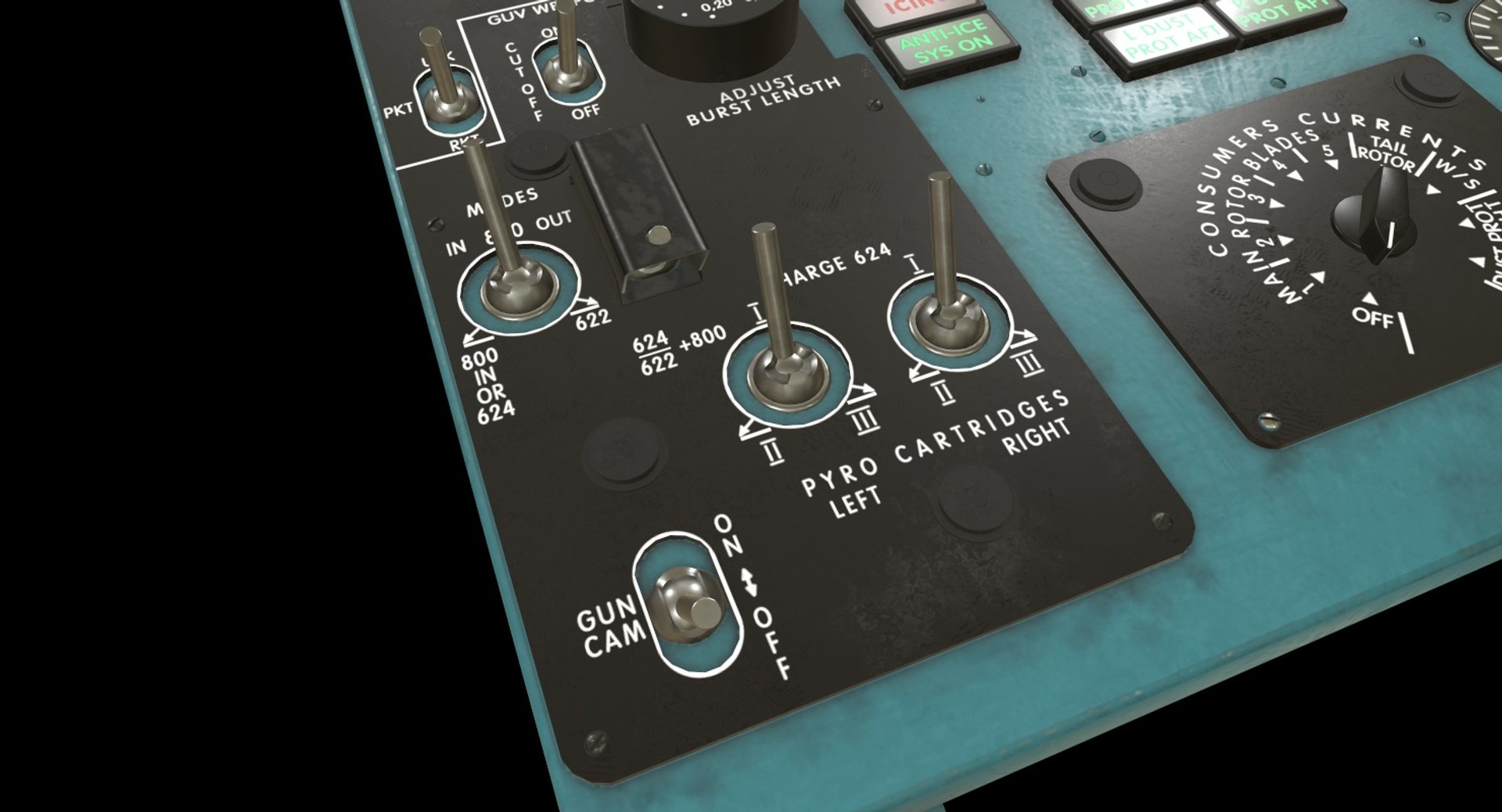 Left Overhead Panels Board 3D Model - TurboSquid 1370425