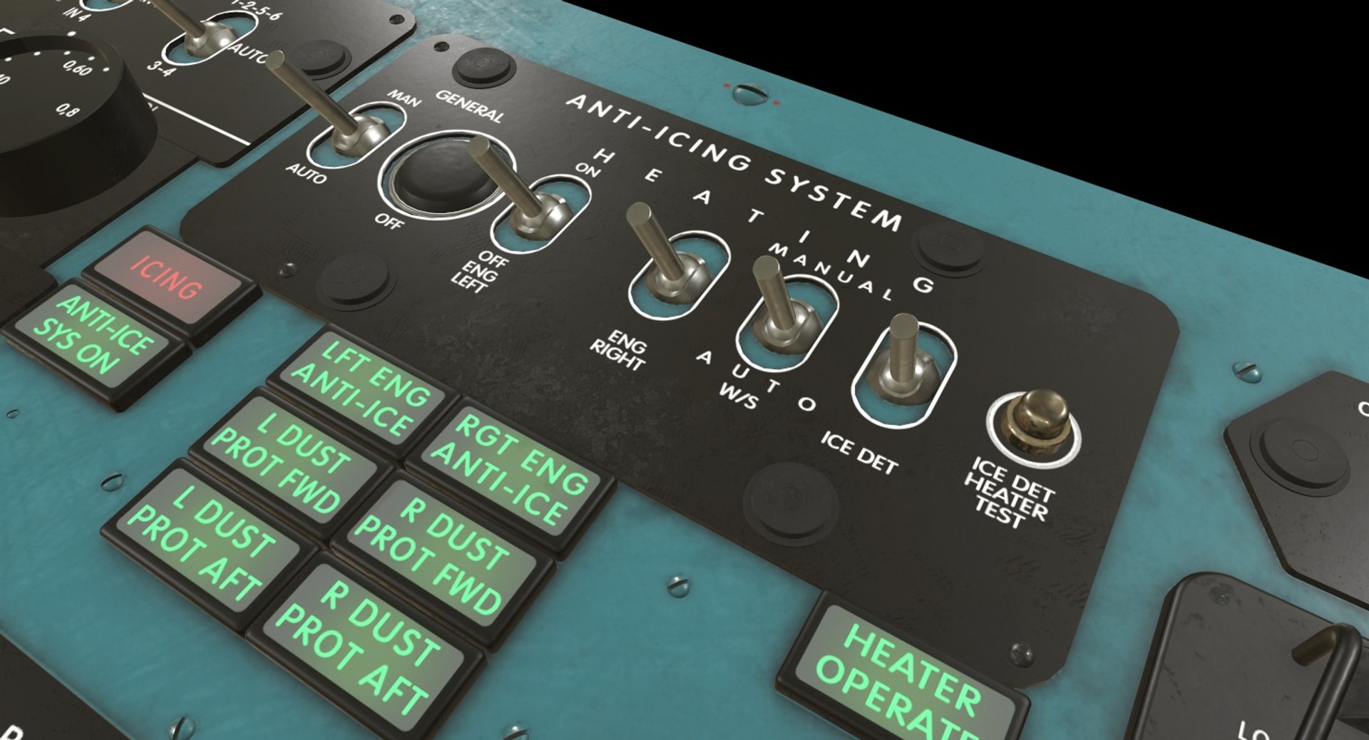 Left Overhead Panels Board 3D Model - TurboSquid 1370425