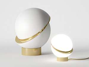 crescent table lamp 3D model