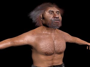 3d neanderthal man model