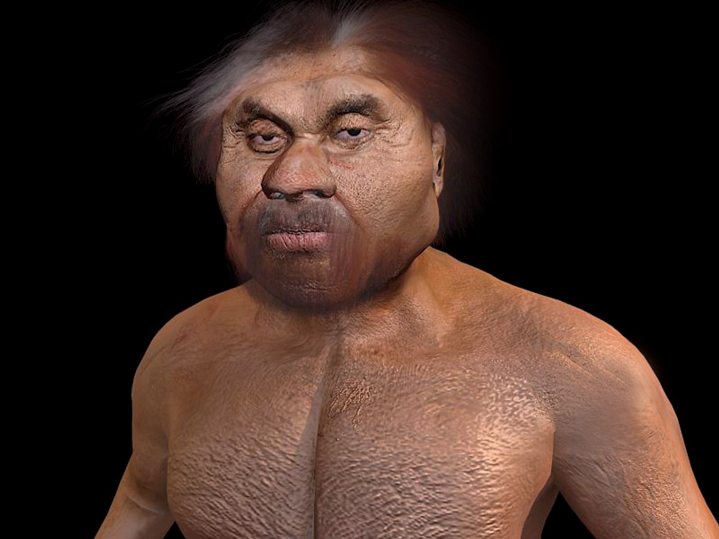 Neanderthal T-Pose Fur 3D model - TurboSquid 2089909