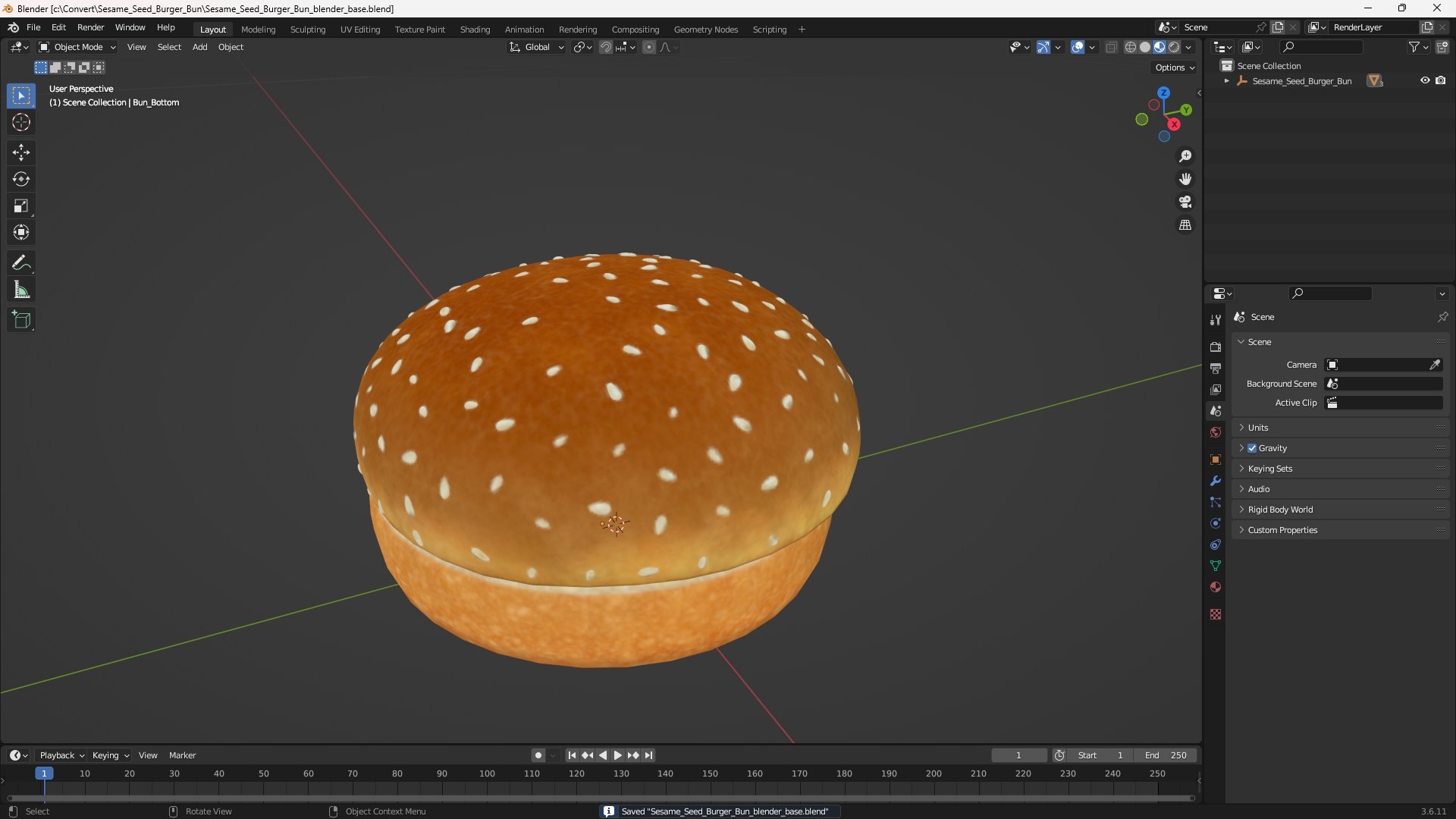 3D Sesame Seed Burger Bun https://p.turbosquid.com/ts-thumb/Uq/vYXb1Z/mt/sesame_seed_burger_bun_1001/jpg/1772575076/1920x1080/fit_q87/aa569f7346867f6a341f5a8b7fa48c40fac16233/sesame_seed_burger_bun_1001.jpg