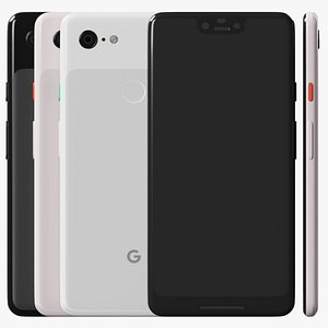 Google Pixel 3 XL All Colors 3D model