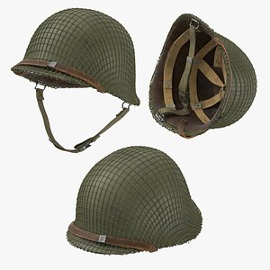 3D war ii ranger helmet model