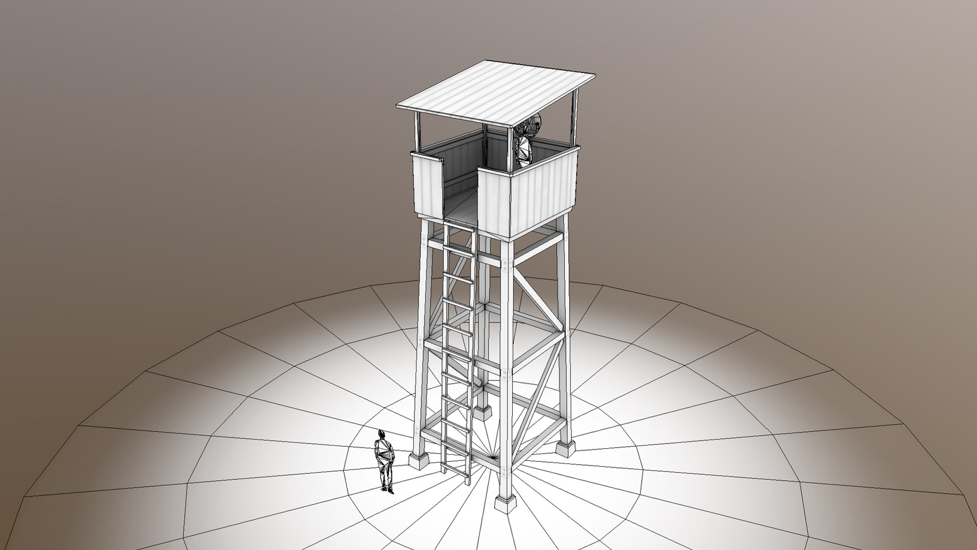 Observation tower 01 3D model - TurboSquid 1513191