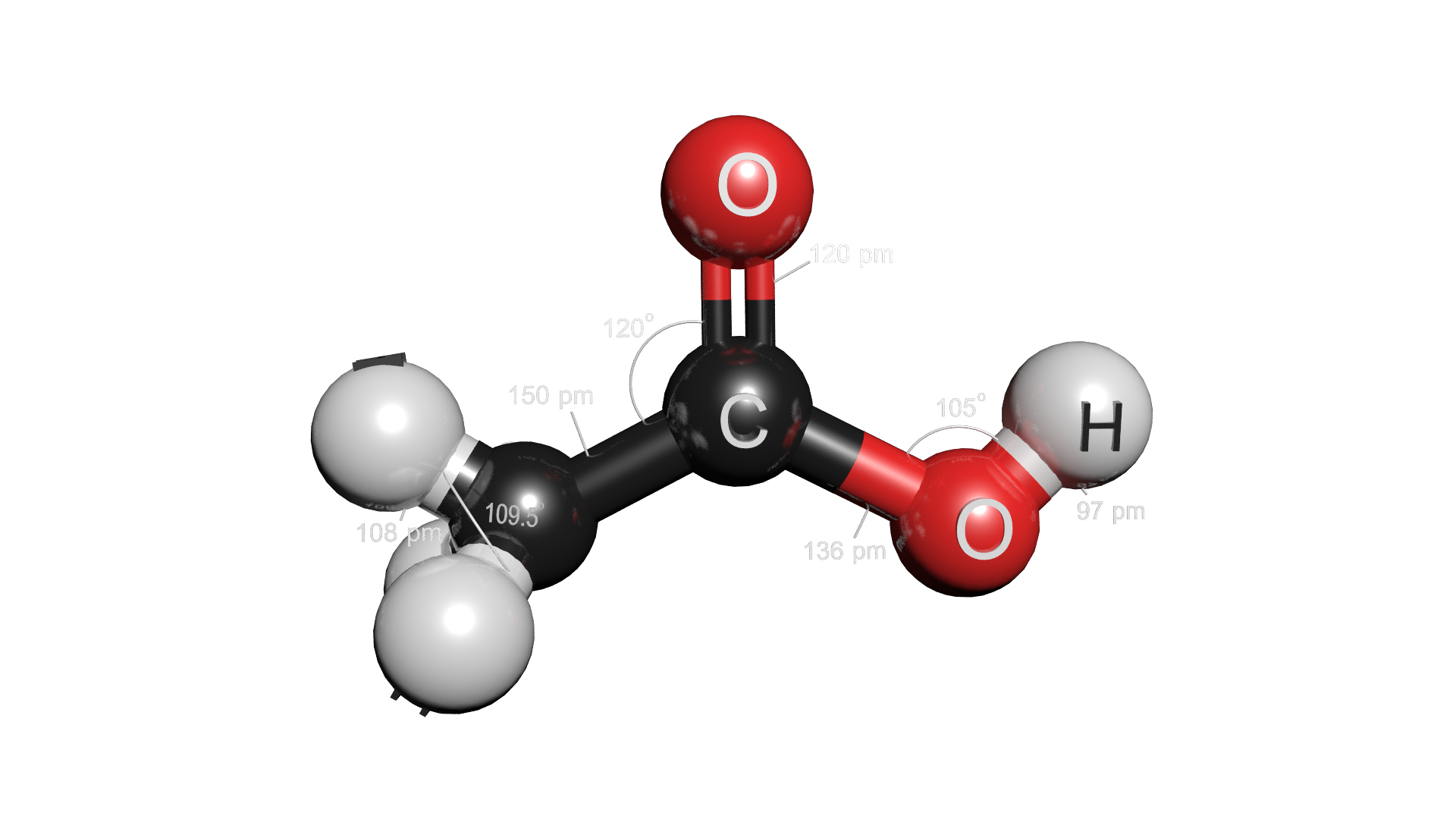Ch3cooh Acetic Acid Model - TurboSquid 1420748