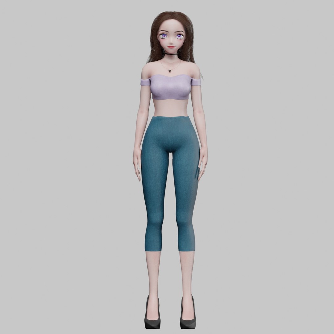 Anime Standard Girl V30545 3D Model - TurboSquid 2272488