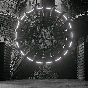 Futuristic Reactor Interior Environment model