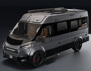 3D Winnebago Travato 59K Bright Silver Camper 2026 3d Model