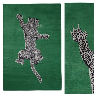 3D Climbing Leopard