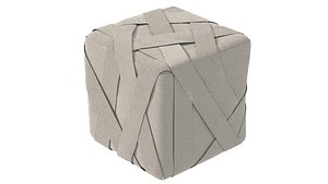 Palecek henley hassock Ottoman 3D