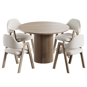 3D dining table BAKERGO model