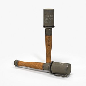 3D grenade german stick