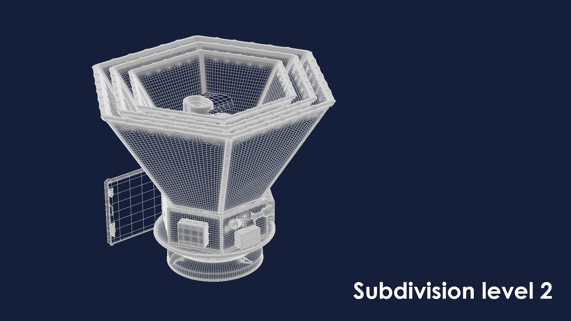 3D SPHEREx Telescope Model TurboSquid 2206209