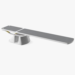 3D model Pool Diving Board Gray