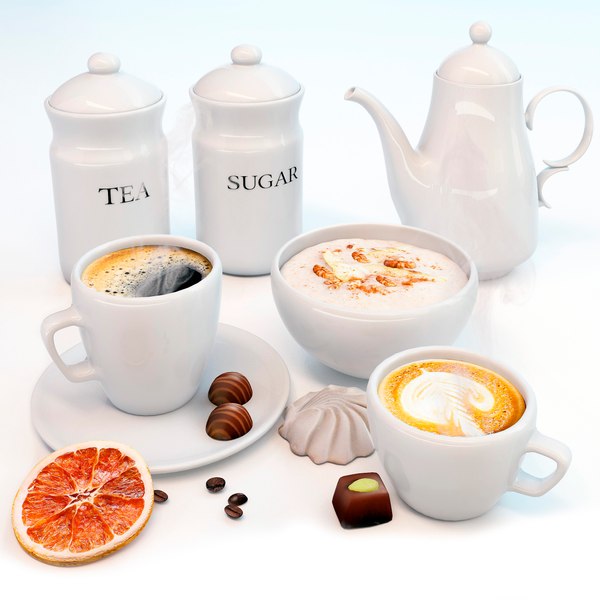 Tea Set 3D Models for Download | TurboSquid