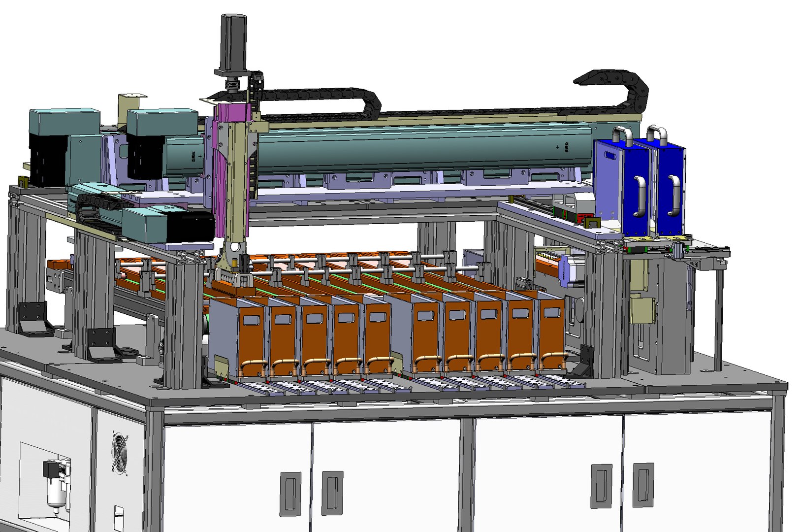 3D Model Battery Sorting Machine Assembly - TurboSquid 1942348