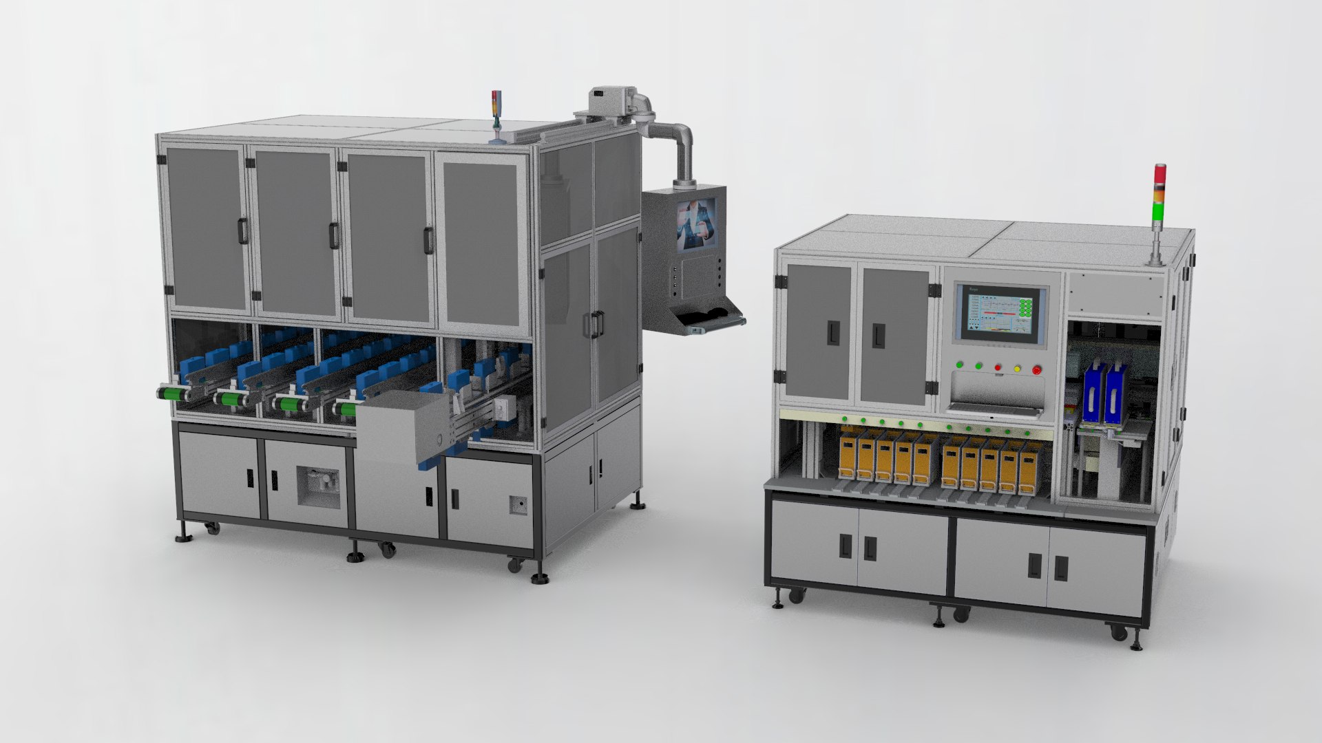 3D Model Battery Sorting Machine Assembly - TurboSquid 1942348
