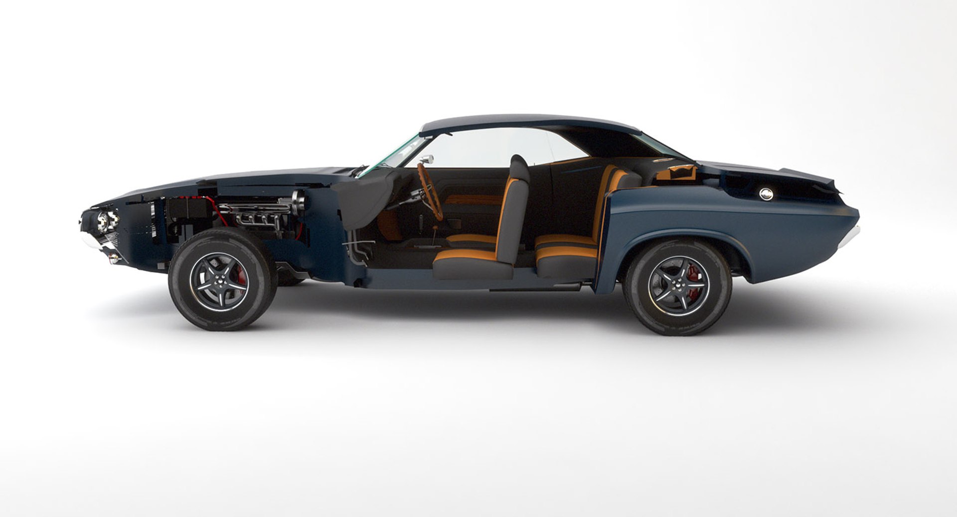 dodge challenger 1971 3d model