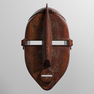 mask african 3D model