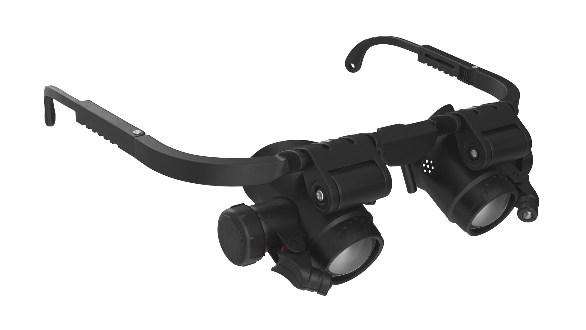 Binocular Magnifying Glasses Black 3D model preview