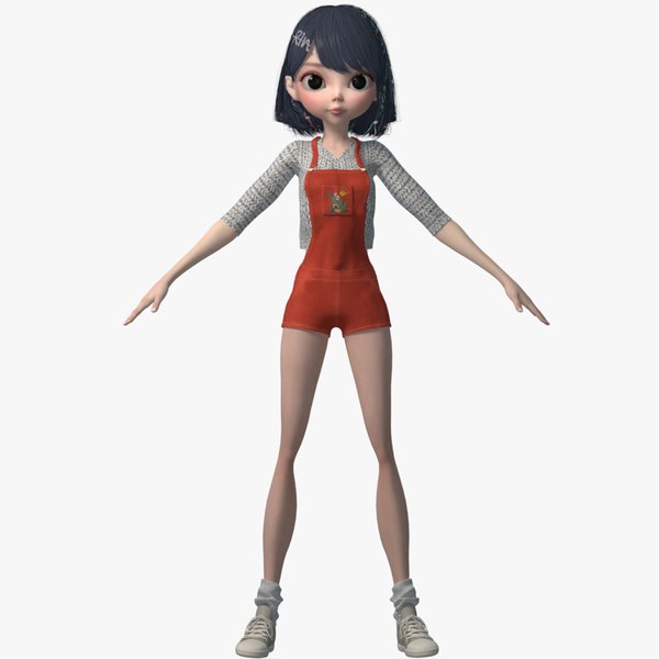 3D girl cartoon