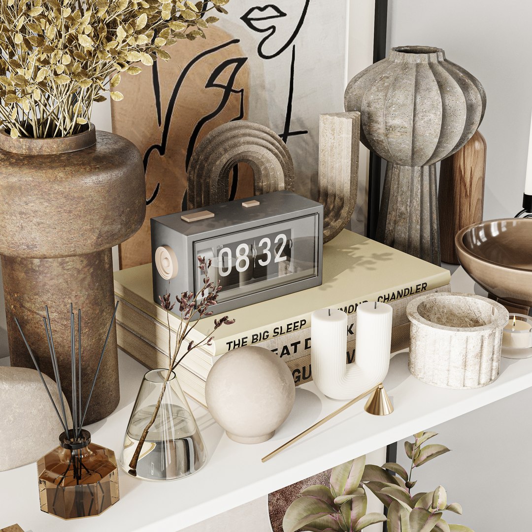 3D Decorative Set 04 model - TurboSquid 2079390