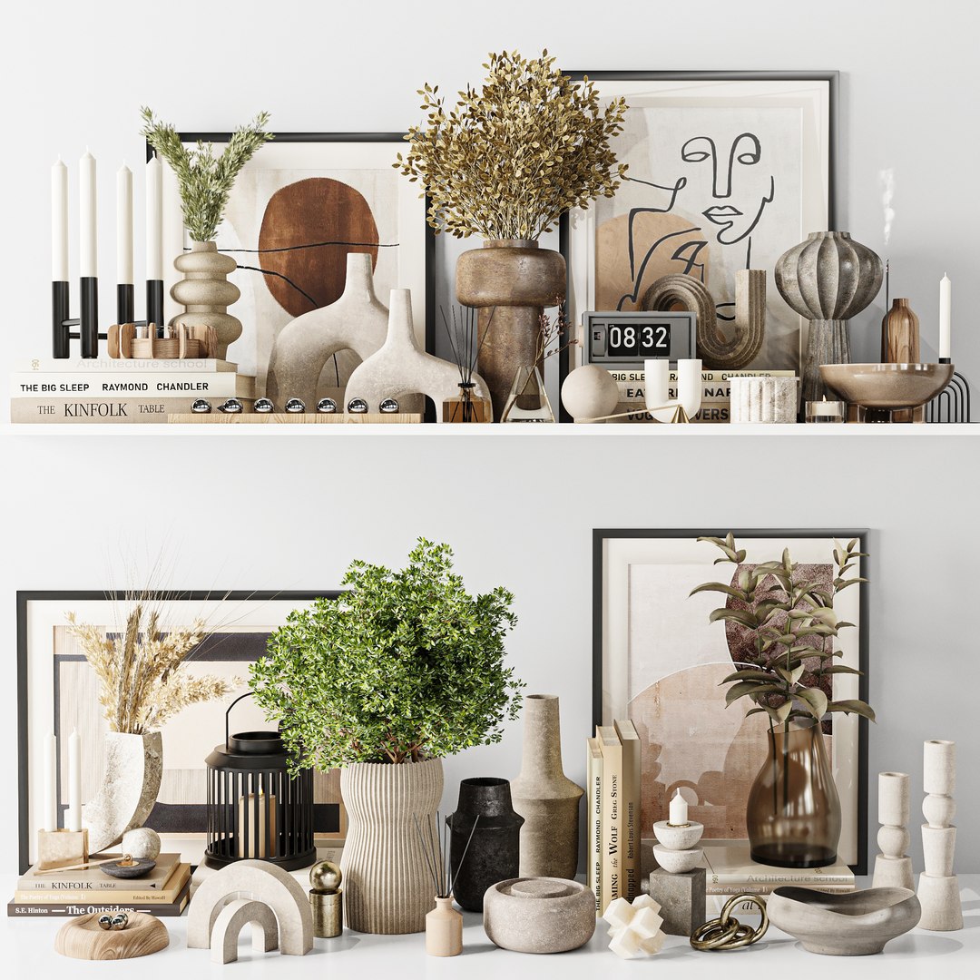 3D Decorative Set 04 model - TurboSquid 2079390