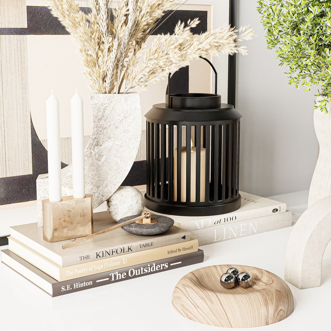 3D Decorative Set 04 model - TurboSquid 2079390