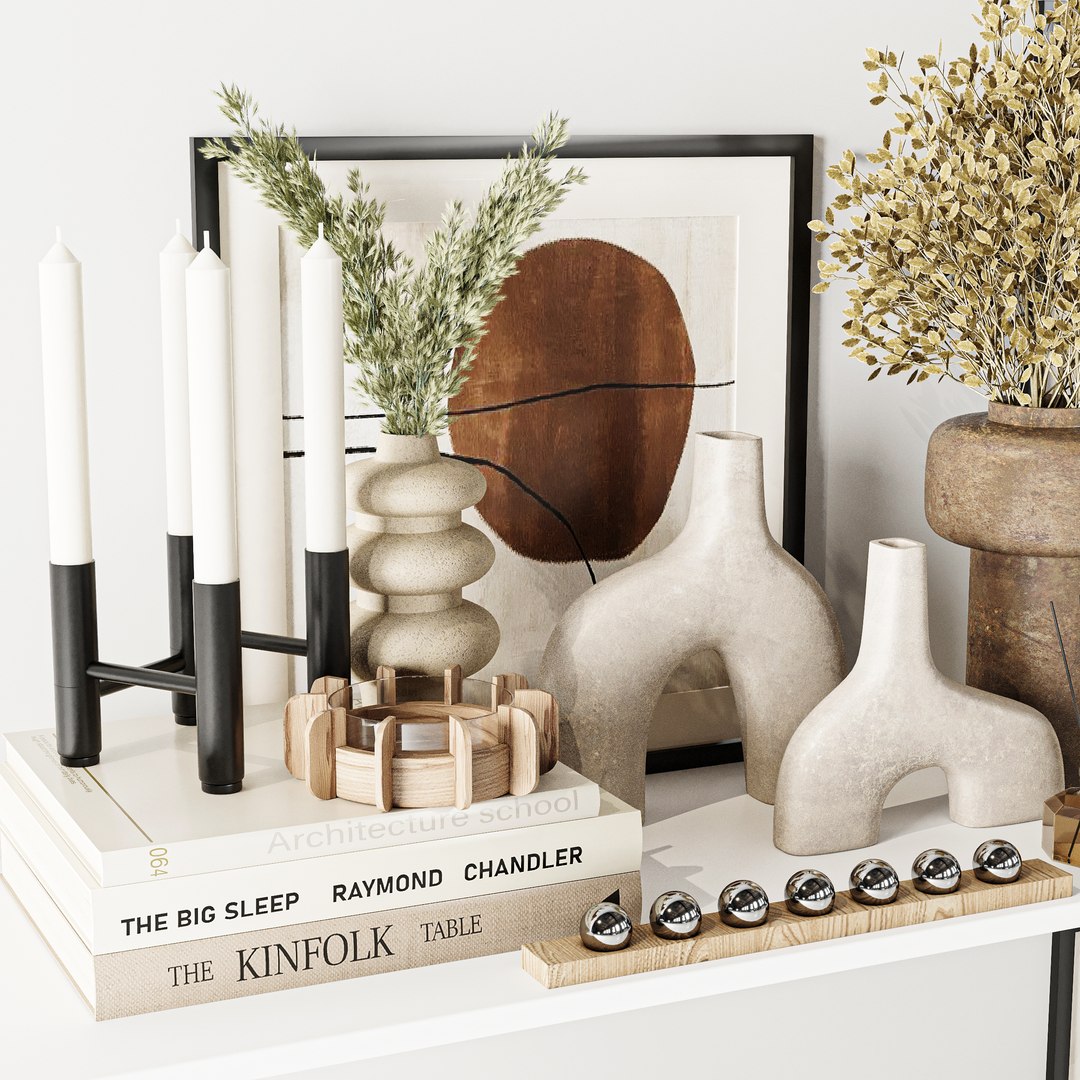 3D Decorative Set 04 model - TurboSquid 2079390