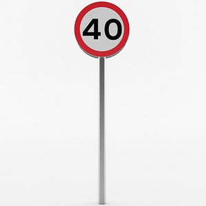 European Speed Limit Sign