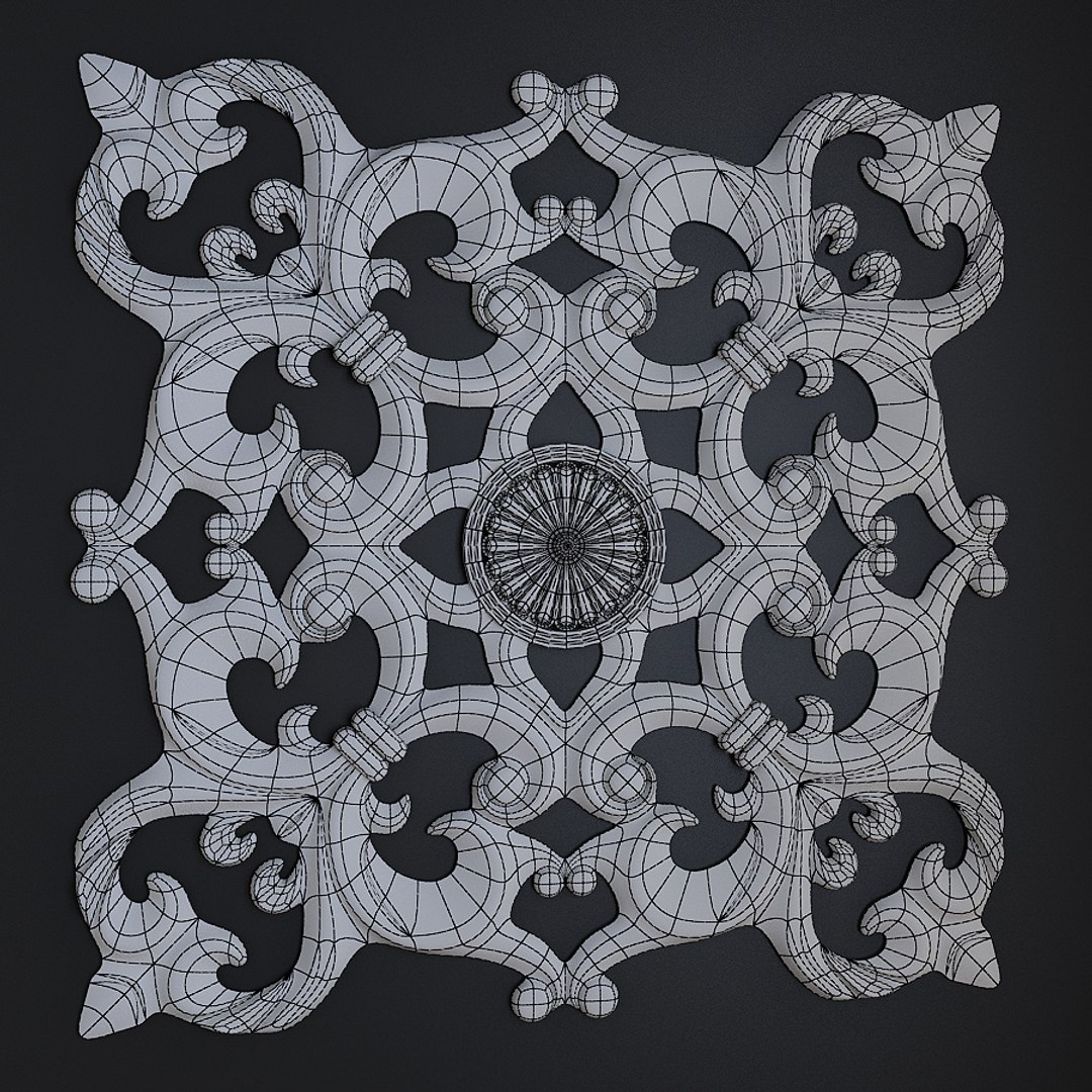 Carved Element 3ds
