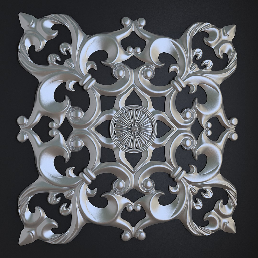 Carved Element 3ds