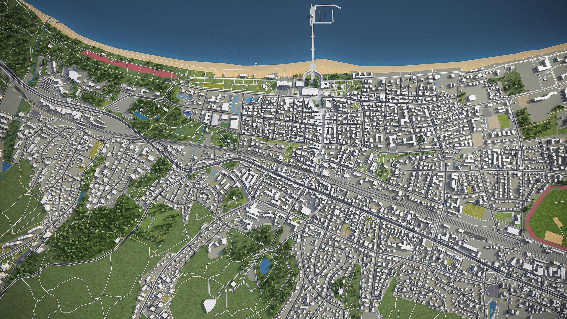 Sopot Surrounding - Model - TurboSquid 1506612