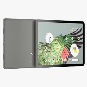 Google Pixel Tablet Gray 3D model