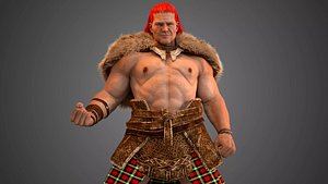 Gallowglass - Scottish Highlander Warrior Male model