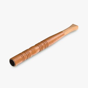 Long Cigarette Holder Dark Wood
