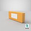 Block Cheese 8oz Blank and Generic Label 3D model