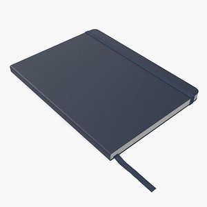 Hardcover Notebook with Bookmark Blue