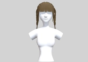 3D Bangs Ponytails Hairstyle